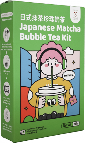 Tokimeki Japanese Matcha Bubble Tea Kit 3-pack 255g x 6st