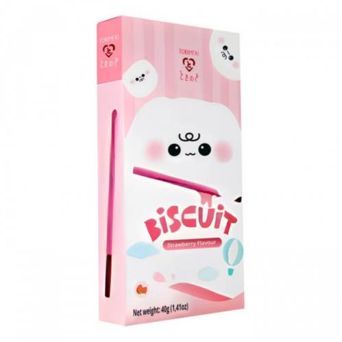 Tokimeki Biscuit Stick - Strawberry Flavour 40g x 10st