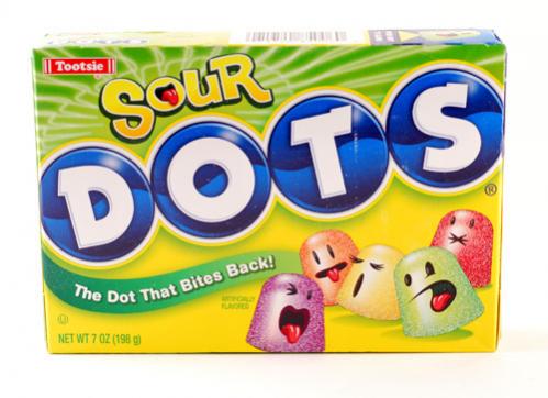 Tootsie Dots Sour Box 170g x 12st