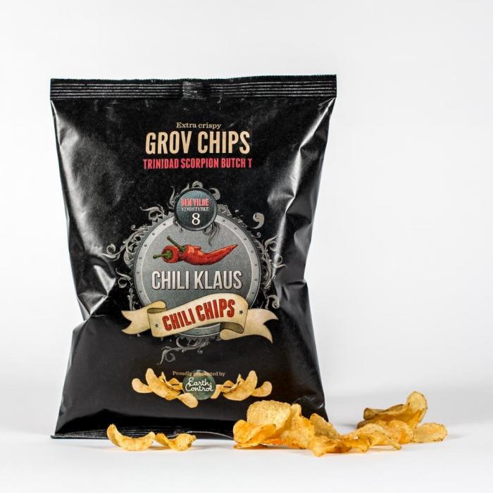 Coopers Candy Grossist Chili Klaus Chips Vindstyrke 8 150g x 15st