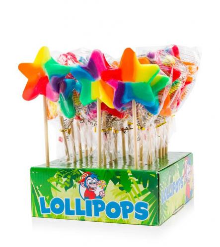 Felko Lolly Star Rainbow 40g x 24st