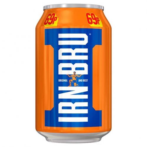 Barr Irn Bru 33cl x 24st (helt flak)