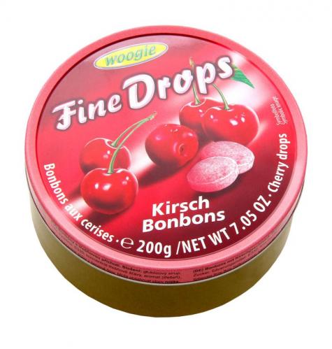 Woogie Fine Drops - Cherry 200g x 10st