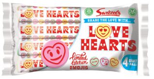 Swizzels Love Hearts 4-pack 105g x 12st