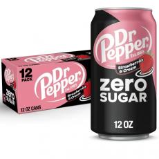 Dr Pepper Zero Strawberries & Cream 355ml x 12st