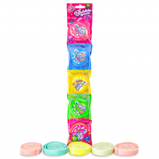 Bubble Gum Rolls 5-pack 90g x 24st