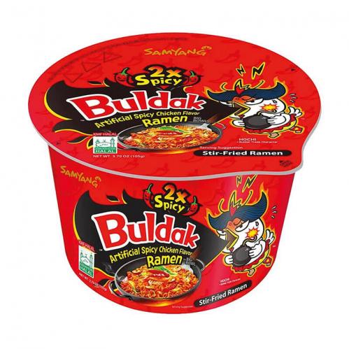 Samyang Buldak Hot Chicken Flavor Ramen Bowl 2xSpicy 105g(BF:2024-08-15)