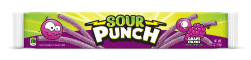 Sour Punch Straws Grape 57g x 24st