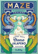 MAZE Popcorn Cheesy Jalapeno 3-pack 240g x 16st