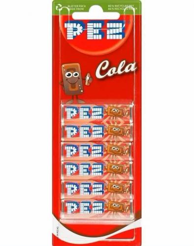 PEZ Refill Cola 6-pack 51g x 18st