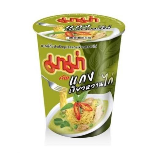 Mama Instant Noodles Cup - Green Curry Chicken 60g x 10st