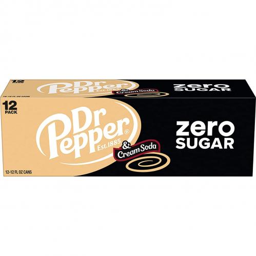 Dr Pepper & Cream Soda Zero Sugar 355ml x 12st