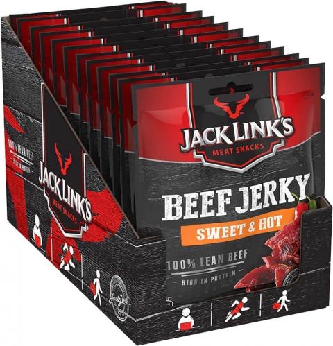 Jack Links Beef Jerky - Sweet & Hot 60g x 12st