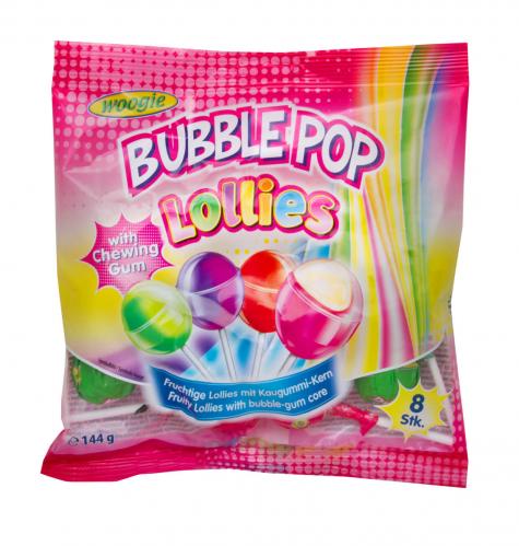 Woogie Lollies Bubble Pop 144g x 15st