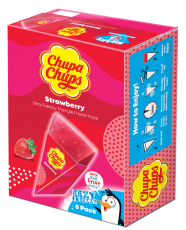 Chupa Chups Easy Freeze Triangles Strawberry 8-pack x 6st