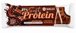 McMillens Soft Protein Bar Chocolate Brownie 42,9g x 18st godis grossist