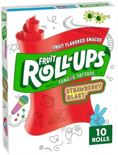 Fruit Roll-Ups Strawberry Blast 141g x 10st