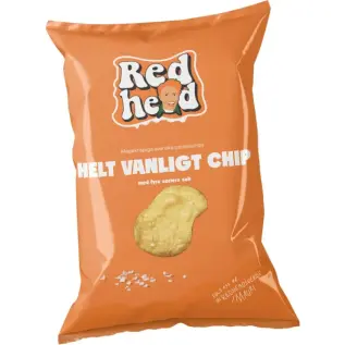 Redhead Chips Helt Vanligt Chip 150g x 10st godis grossist