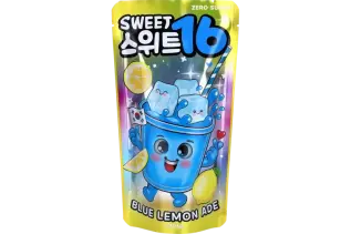 Sweet 16 Blue Lemon Ade Zero Sugar 200ml x 10st godis grossist