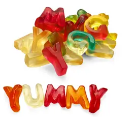 7-Stick Jellies Sweet Letters 1kg godis grossist