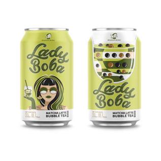 Lady Boba Bubble Tea Matcha 315ml x 24st godis grossist