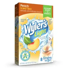 Wylers Light Singles To Go 8-pack - Peach Iced Tea x 12st