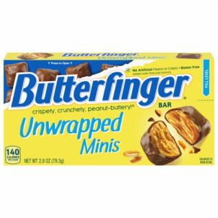 Butterfinger Unwrapped Minis 79g x 9st godis grossist