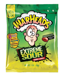 Warheads Extreme Sour Hard Candy 28g x 12st godis grossist