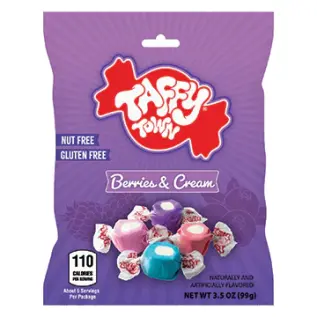 Taffy Town Berries & Cream 99g x 12st godis grossist