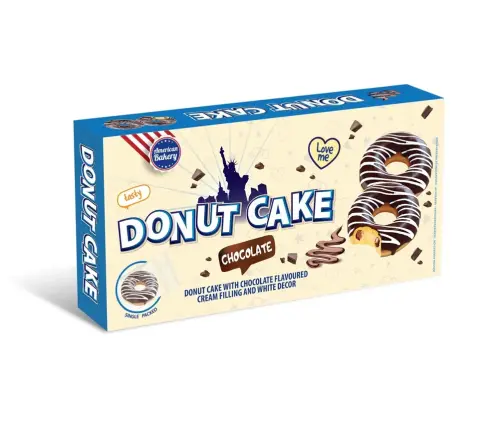 American Bakery Donut Cake Chocolate 135g x 24st