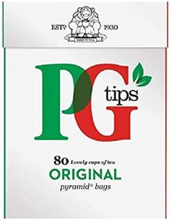 PG Tips Tea Bags 80st (232g) x 6st godis grossist