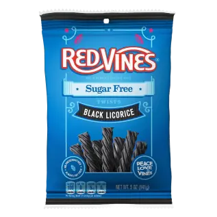 Red Vines Sugar Free Black Licorice 142g x 12st godis grossist