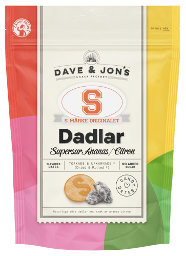 Dave & Jons Dadlar S-Märke Supersur 125g x 16st