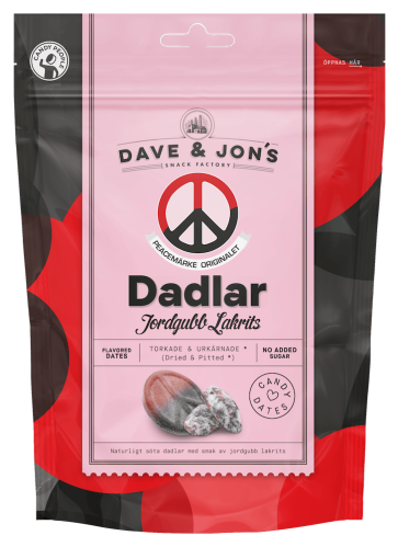 Dave & Jons Dadlar Peacemärke 125g x 16st