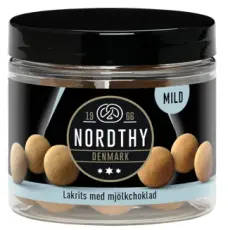 Nordthy Lakrits med mj&ouml;lkchoklad Mild 100g x 8st godis grossist