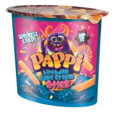 Pappi Birthday Cake Cream & Sticks 55g x 24st