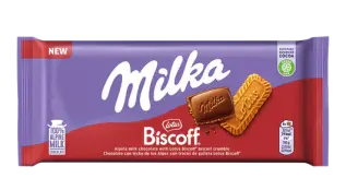 Milka Mj&ouml;lkchokladkaka Lotus Biscoff 90g x 24st godis grossist