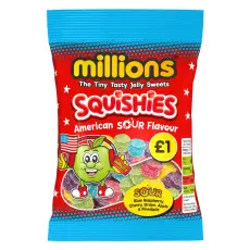 Millions Squishies American Sour Flavour 120g x 12st