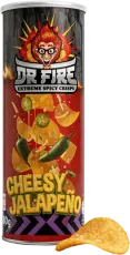 Dr Fire Crisps Cheesy Jalapeno 80g x 20st godis grossist