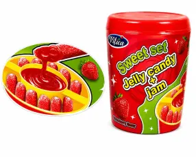 Sweet Set Jelly Candy & Jam Strawberry 60g x 8st godis grossist