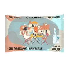 Ö-Chips Vitt Vin - Oliv, Ramslök, Havssalt 50g x 24st