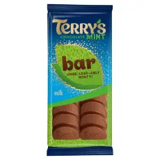 Terrys Mint Chocolate Bar 90g godis grossist
