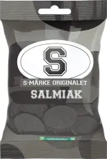 S-M&auml;rke Salmiak 70g x 18st godis grossist
