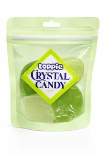 Toppie Crystal Candy Lychee 80g x 16st godis grossist