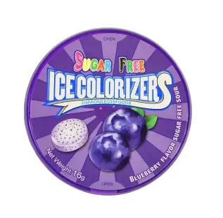 Ice Colorizers Blueberry 16g x 20st godis grossist