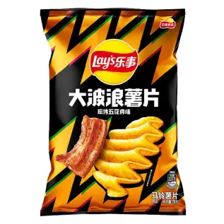 Lays Wavy Grilled Pork Belly Flavor Chips 70g x 22st
