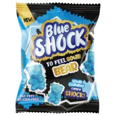 Blue Shock Sour Bear 80g x 12st godis grossist