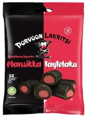 Porvoon Lakritsi Mansikka 150g x 10st godis grossist