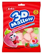 3D Mallow Jordgubb 80g x 36st godis grossist