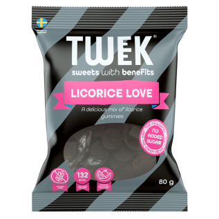 Tweek Licorice Love 80g x 14st godis grossist